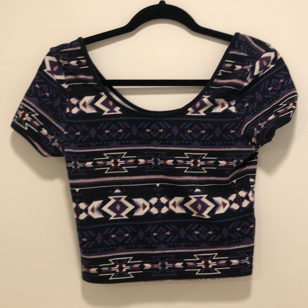 2/$20 Aztec crop top